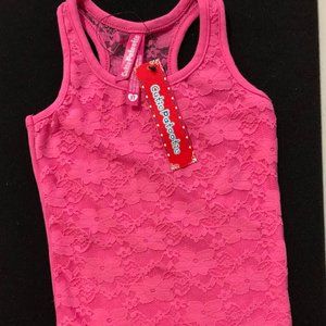 Cutie Pattootie Girls Lace Racer Back Shirt Size 3T